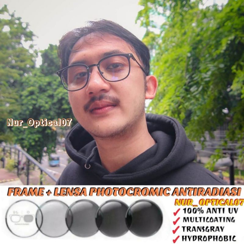 PAKET Frame Minus 6011Pria&Wanita/ANTIRADIASI/BLUE-RAY/PHOTOCROMIC