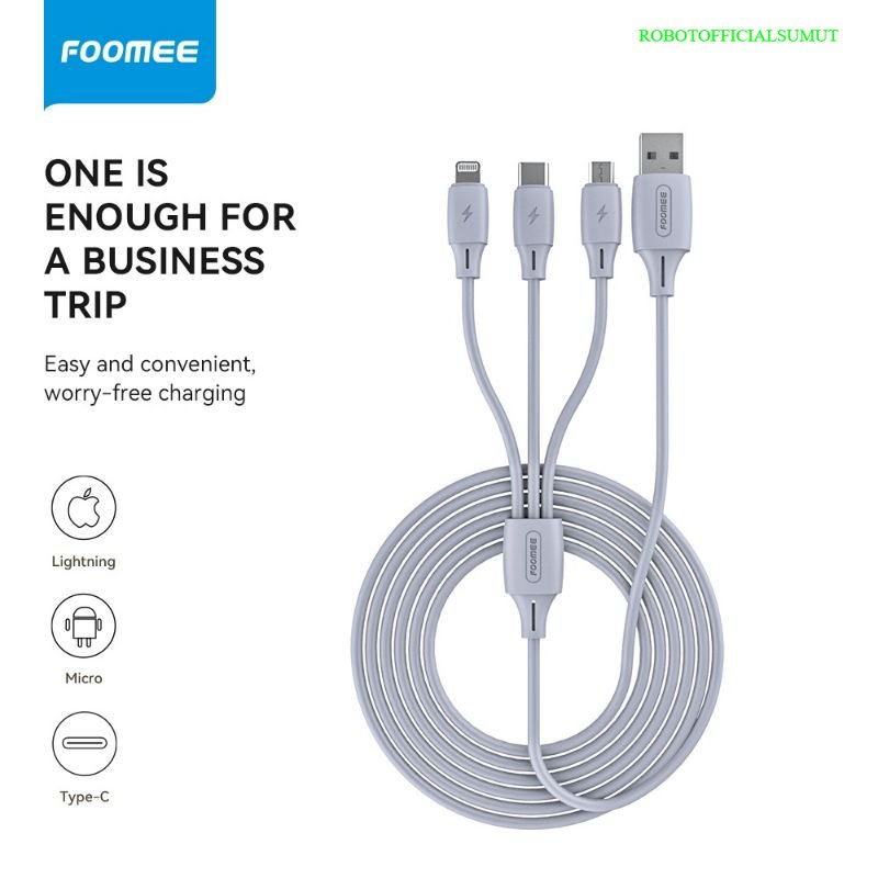 Foomee NF17 Kabel Data 3 in 1 Original