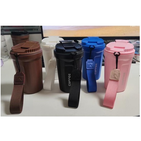 Botol Minum Portable Korea Tumbler Termos Kopi Teh Portable Gelas Plastik Anti Tumpah TAKASIMURA STO