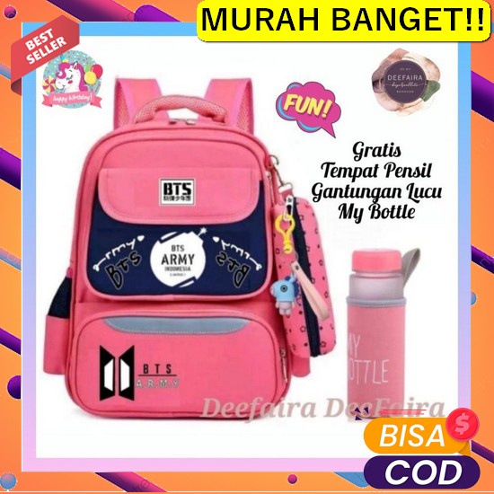 Tas Ransel Anak Perempuan Sekolah Tk-Sd Motif Kucing Free Dompet Ie960 Tas Sekolah Untuk Anak Peremp