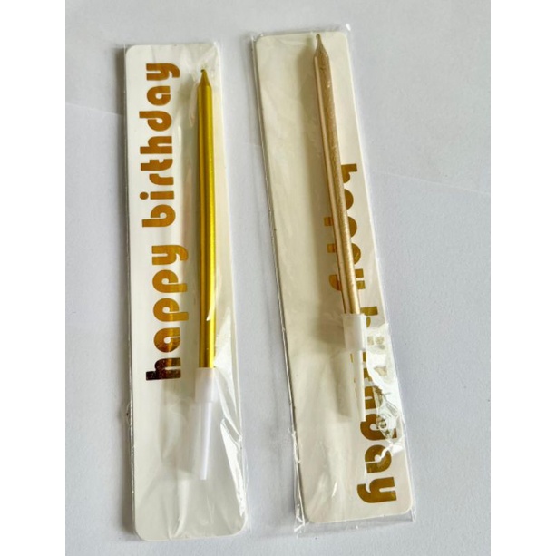 

Lilin gold ulang tahun isi 1 pcs