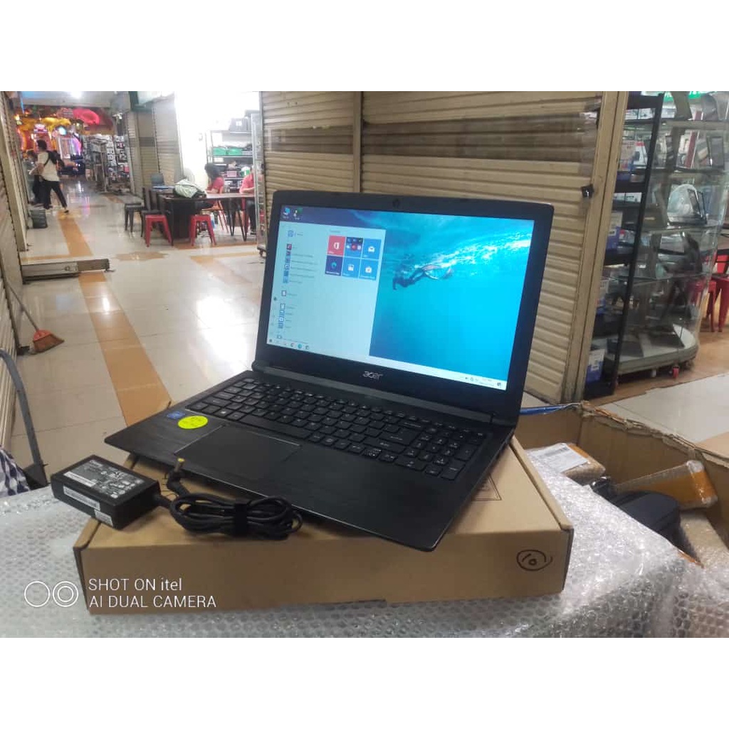 LAPTOP LEPTOP ACER MEMORY RAM 4 GB HDD 500 GB 15 INCH SLIM WINDOWS10 ZOOM SIAP PAKAI MULUS SANGAT