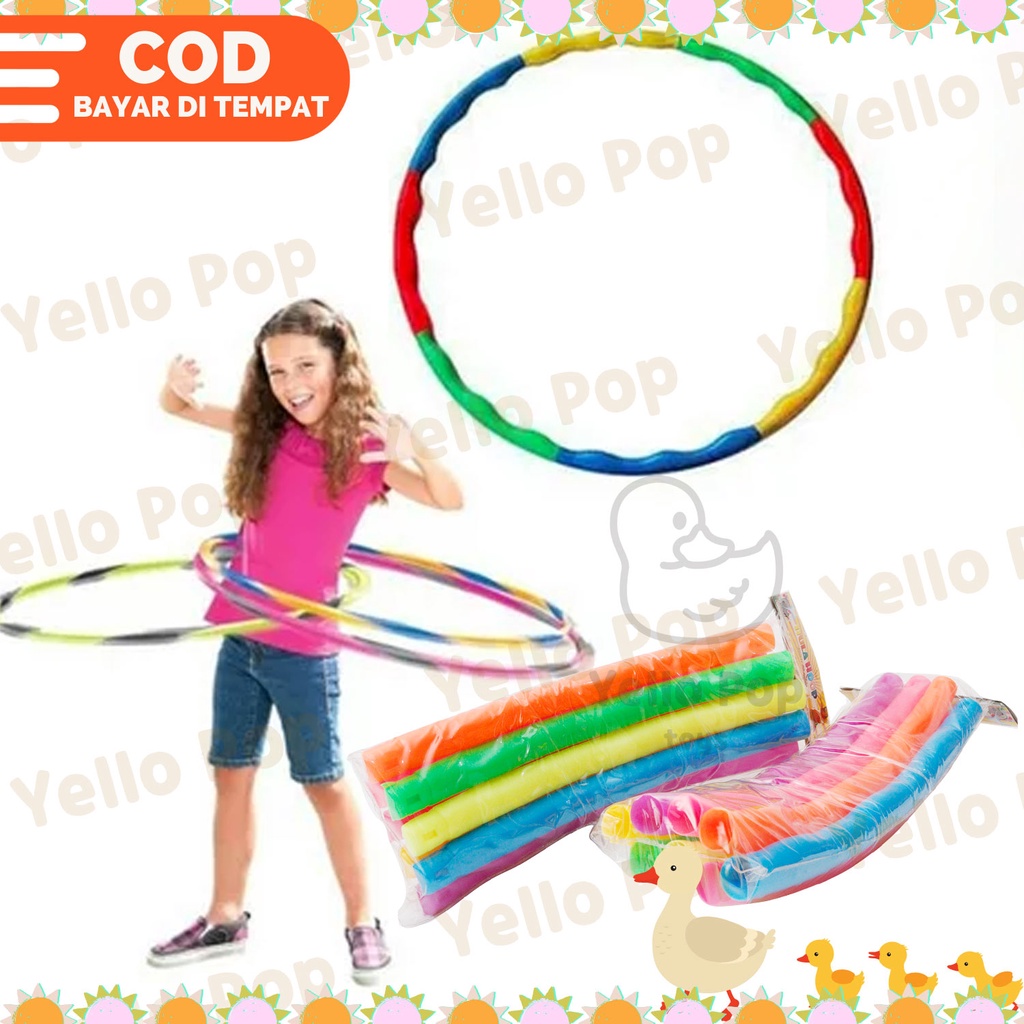 YelloPop Mainan Olahraga Hula Hoop Anak Perempuan Laki Laki Hulahup Dewasa