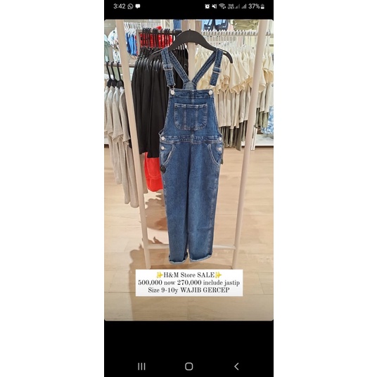 HM Overall denim anak