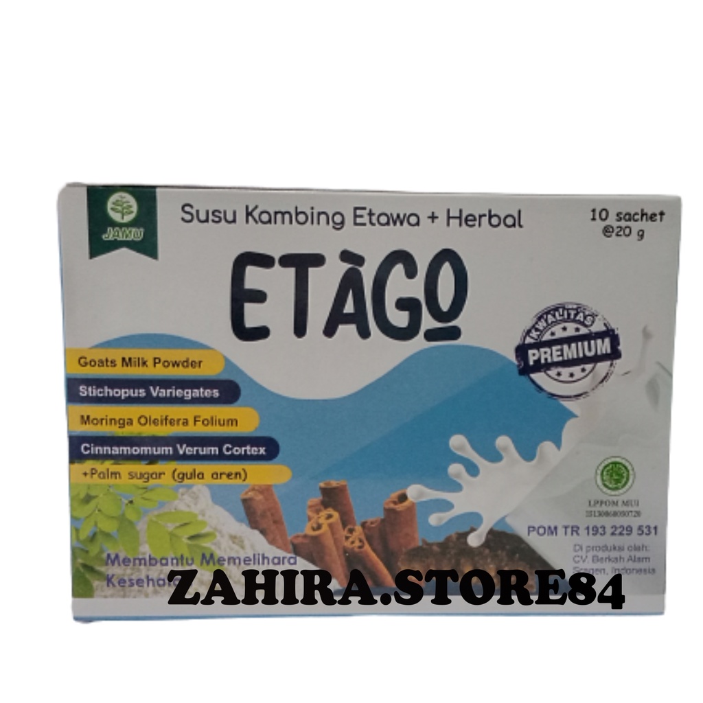 

Susu Kambing Etawa + Herbal Full Cream ETAGO Isi 10 Sachet