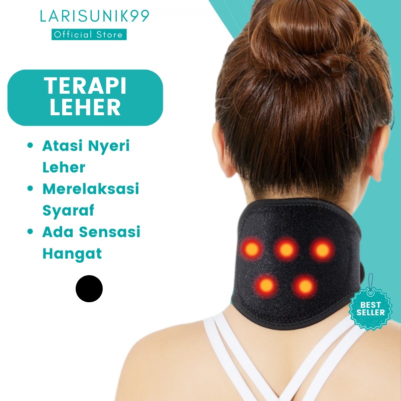 Sabuk Leher Magnetic Alat Terapi Koyo Leher Melancarkan Peredaran Darah Sabuk Terapi