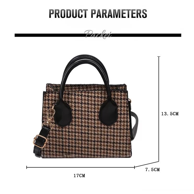 Tas Selempang VHIANY ROSE Phone Purses Plaid Mini Handbags Messenger Wild Tote Female Small Shoulder Bag