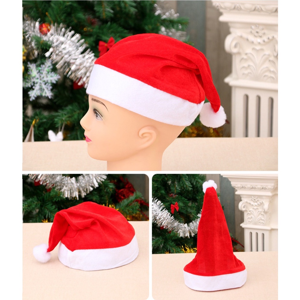 Topi Natal Santa Claus SinterKlas Anak dan Dewasa  Nuansa Merry Christmas Xmas Banyak Motif LED