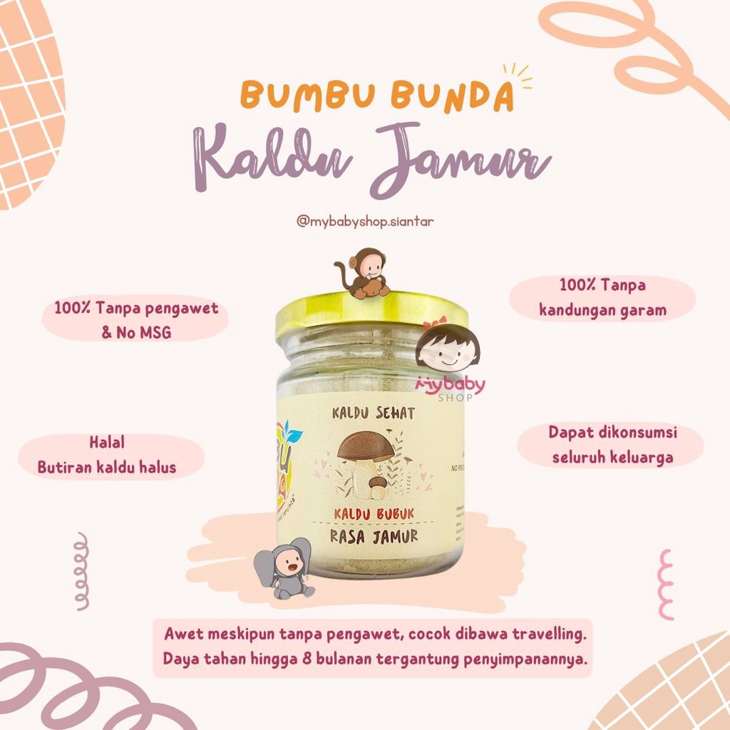 Bumbu Bunda Elia BPOM Kaldu MPASI / Kaldu Bayi / Kaldu Jamur