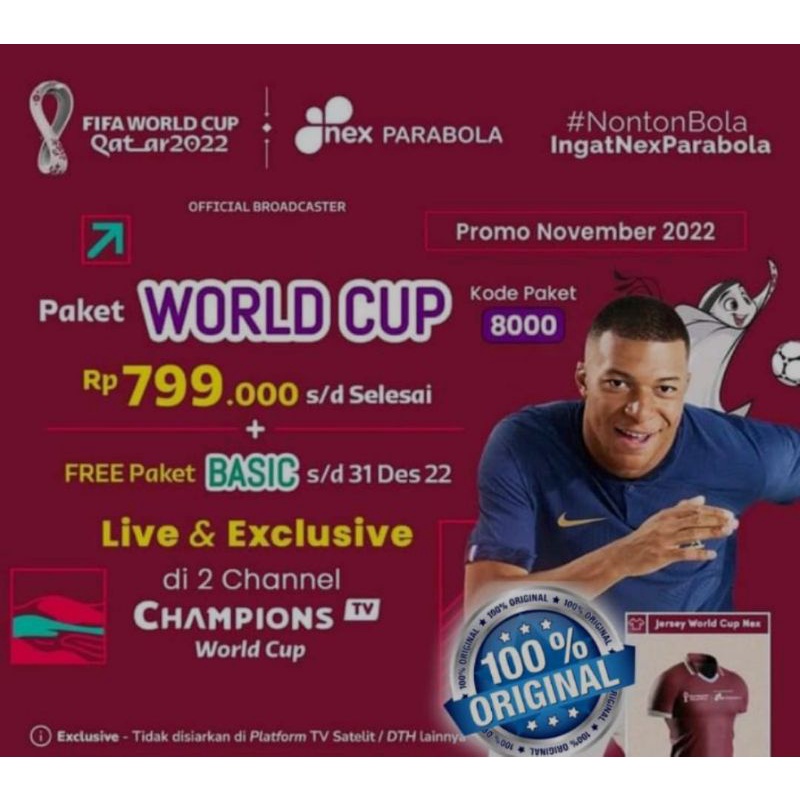 Paket Nex Parabola FIFA World Cup Qatar 2022