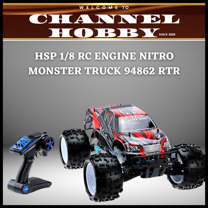 Promo Hsp 1/8 Rc Engine Nitro Monster Truck 94862 Rtr / Rc Car Engine