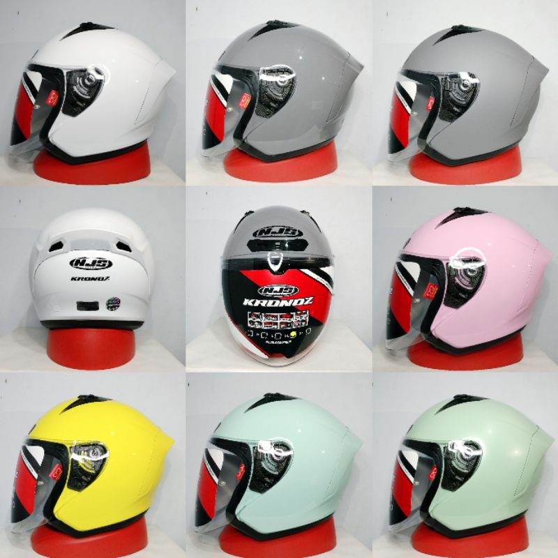 0Helm NJS KRONOS Poloss. Original 100% NJS KRONOS Terbaru. ( Ogkir Termurah 2kg )