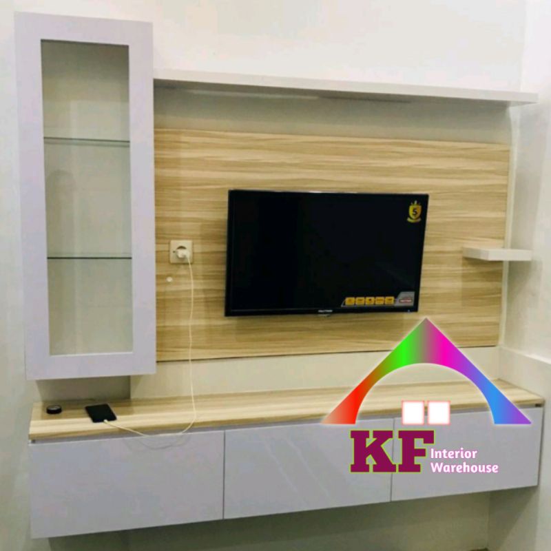 BACKDROP TV TEMPEL DINDING / BACKDROP HPL