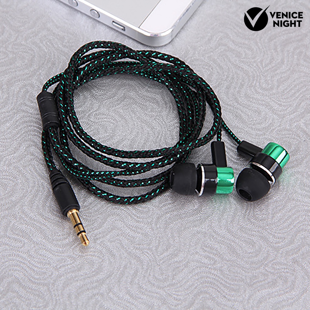 (VNEP) (Berkabel) Earbud High Fidelity Noise Cancelling Earbud Gaming In-Ear Olahraga Stereo 3,5mm Ringan untuk Berlari