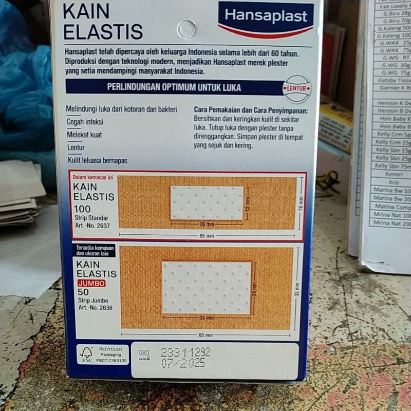 hansaplast bonus, per box 100+10pcs.