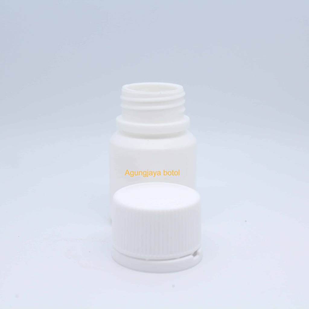 Botol Tablet 30 Ml Obat Putih Hdpe / Botol Obat / Botol Tablet / Botol Kapsul / Botol Obat Kosong