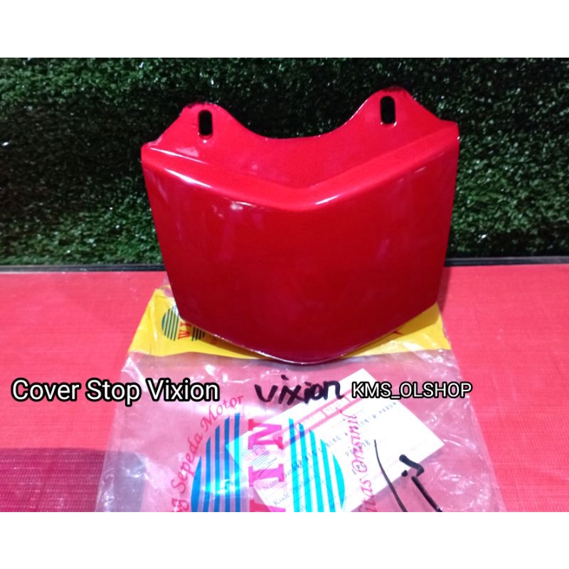 Cover Stop Tutup Atas Lampu Belakang VIXION Maroon Merek WIM