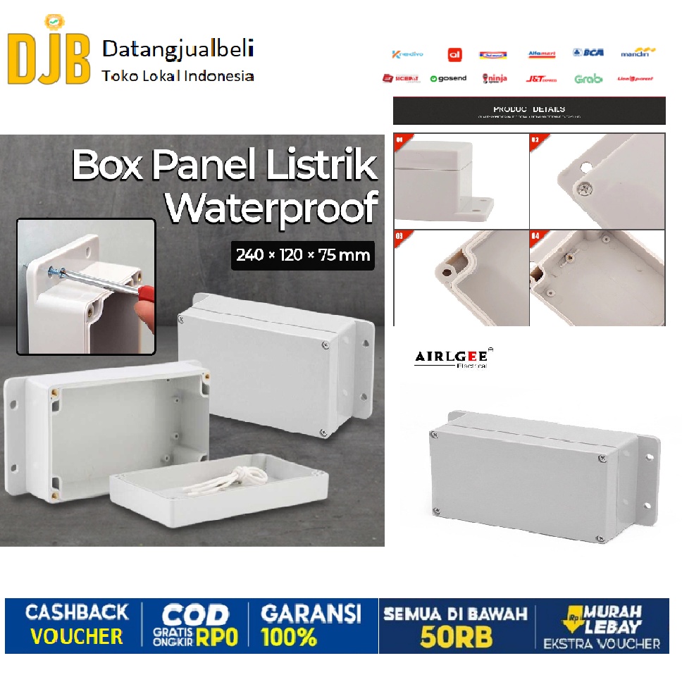 AIRLGEE Box Panel Listrik Kotak Sambungan Waterproof 240 x 120 x 75 cm - F1-2