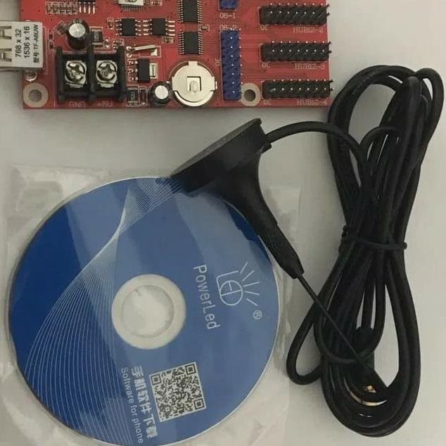 TF-A6UW CONTROLLER WIFI RUNNING TEXT DAN ANTENA