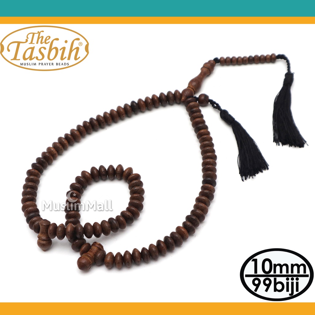 Tasbih Johar 99 Butir Pipih Tasbeh Kayu Kelor Dua Jumbai TheTasbih