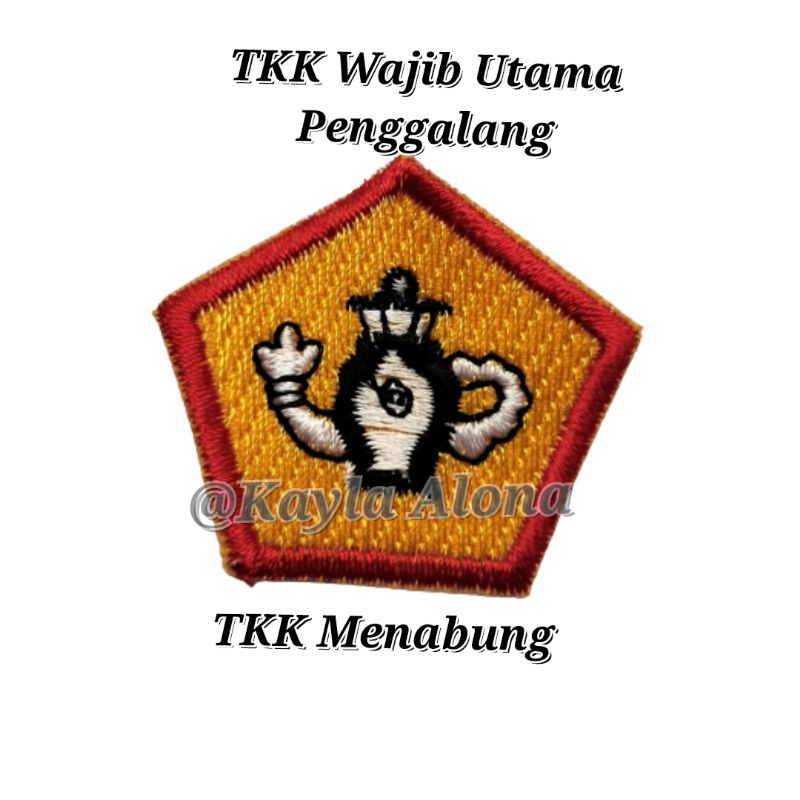 BET / BADGE TKK WAJIB UTAMA PENGGALANG ( HARGA 1 PAKET = ISI 10 TKK WAJIB )