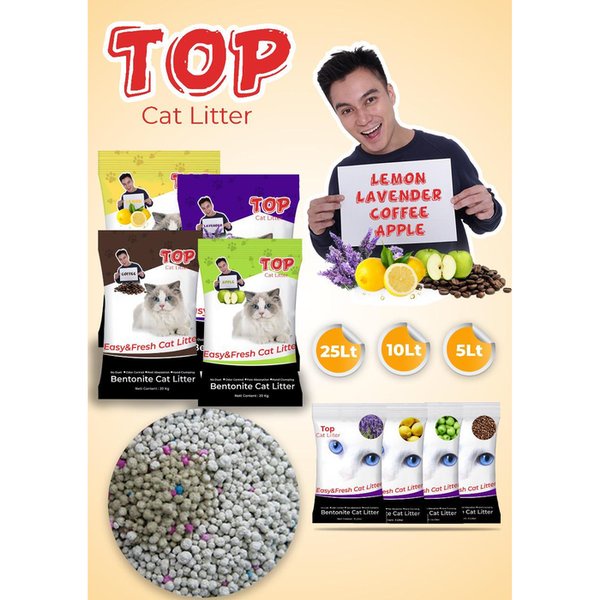 TOP - Pasir Kucing Gumpal - 10L