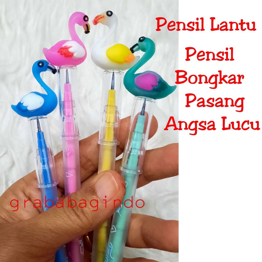 

PENSIL CABUT PASANG KARAKTER BONEKA LUCU UNTUK SEKOLAH / PENSIL BONGKAR PASANG