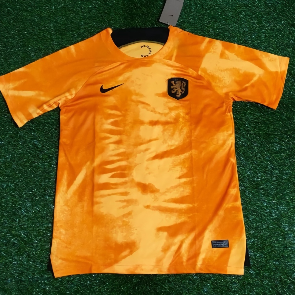 JERSEY PRIA TIMNAS BELANDA HOME WORLD CUP QATAR 2022 OREN PREMIUM IMPOR HQ - Kaos Baju Kostum Bola F