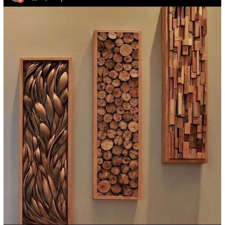 HIASAN DINDING KAYU RUSTYC wood slice / wood slice ukuran  / hiasan dinding wood slice / wood slice 