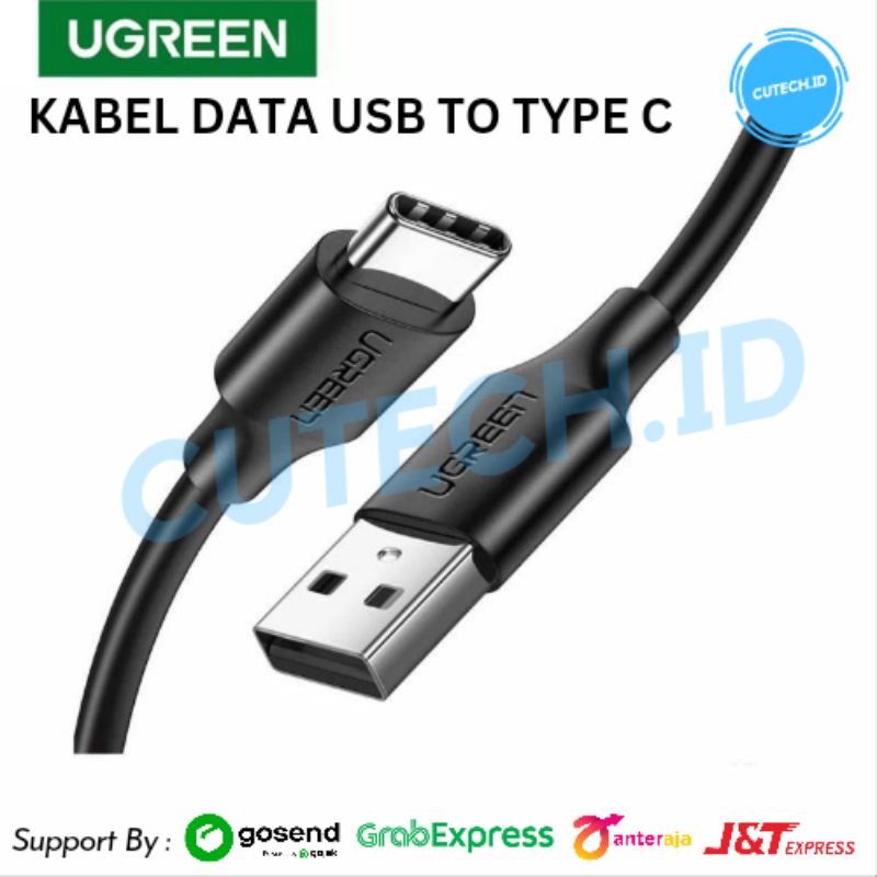 UGREEN KABEL CHARGER USB TO TYPE C KABEL DATA FAST CHARGING QC 3.0 3A