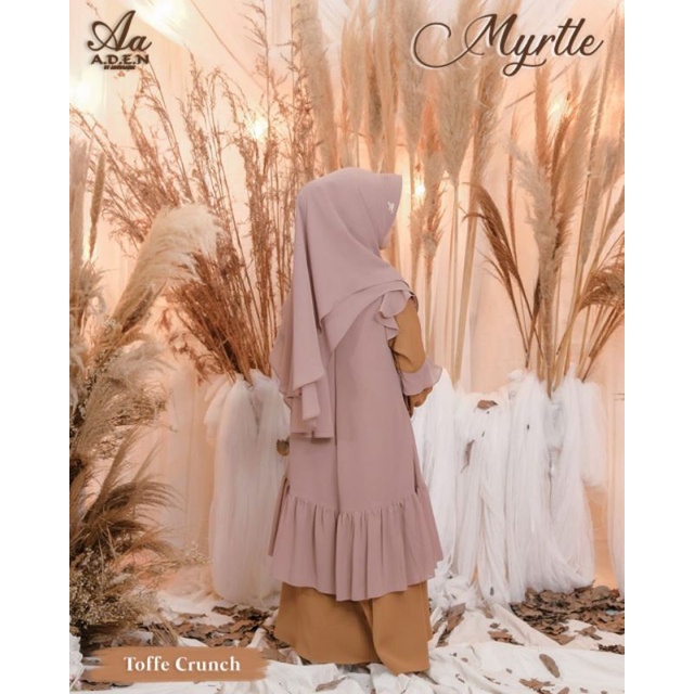 Ready ✔️ myrtle dress kids ✔️gamis anak Aden hijab