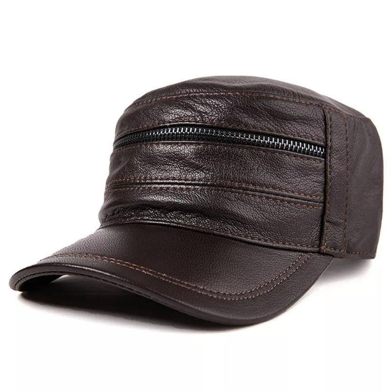 TOPI KULIT ASLI/topi kulit asli pria/topi kulit original/topi kulit komando