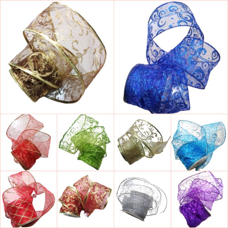 

Pita Glitter Organdi 2.5"inc / Pita Satin Glitter 1.5