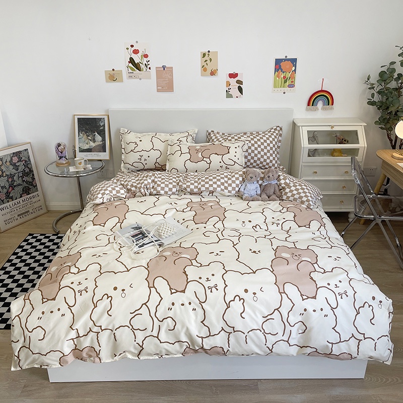 Futureworld Bedcover Tanpa Busa Polyester Premium Sarung Bedcover Set Bedcover Only KTB