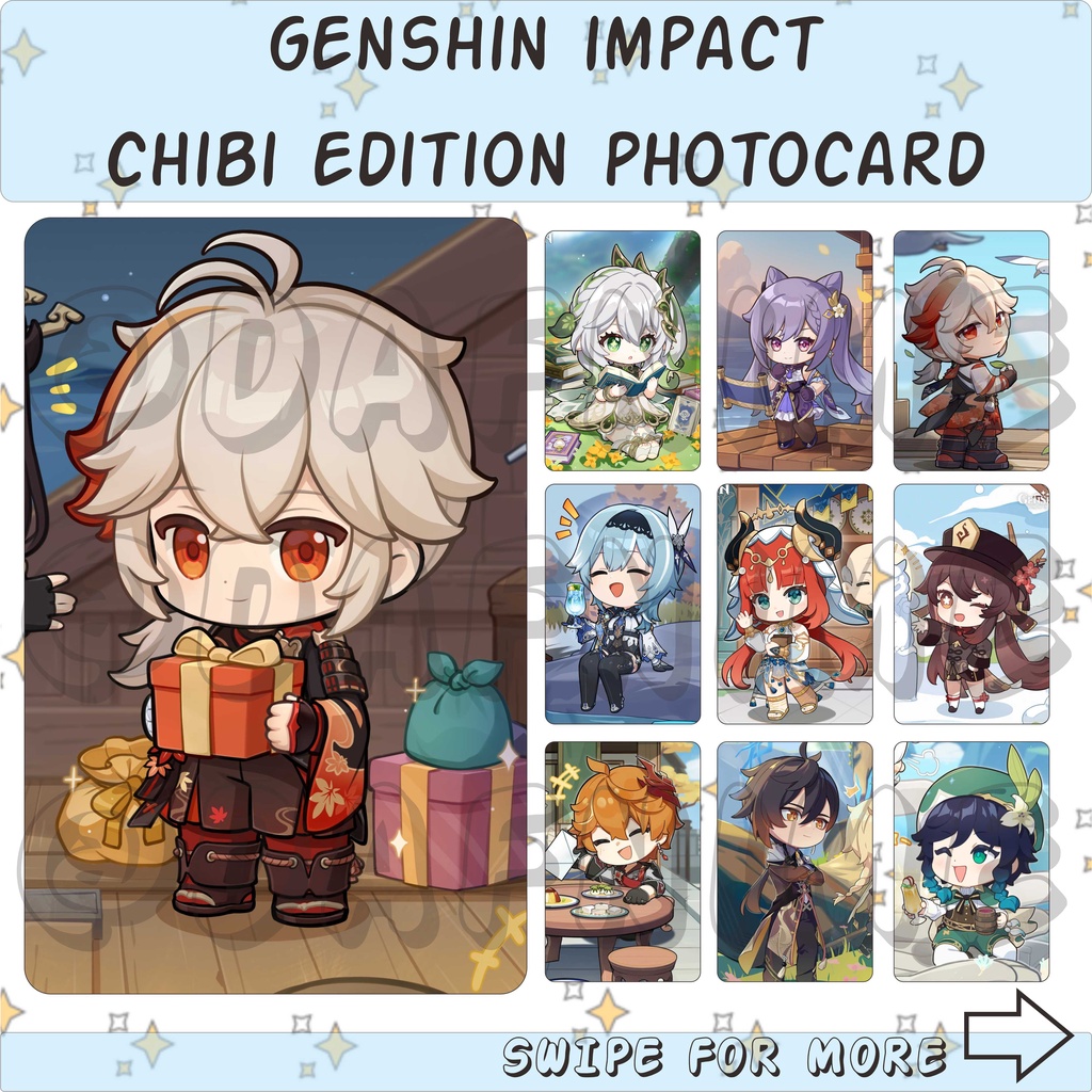 GENSHIN IMPACT CHIBI EDITION PHOTOCARD ANIME