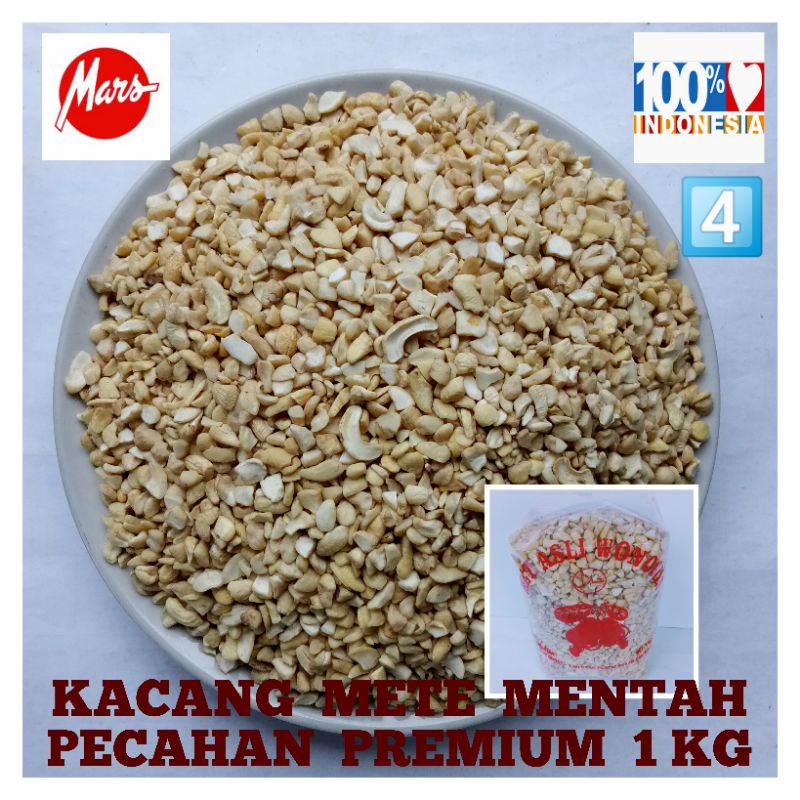 Jual KACANG METE MENTAH PECAHAN PREMIUM KEMASAN 1 KG | Shopee Indonesia