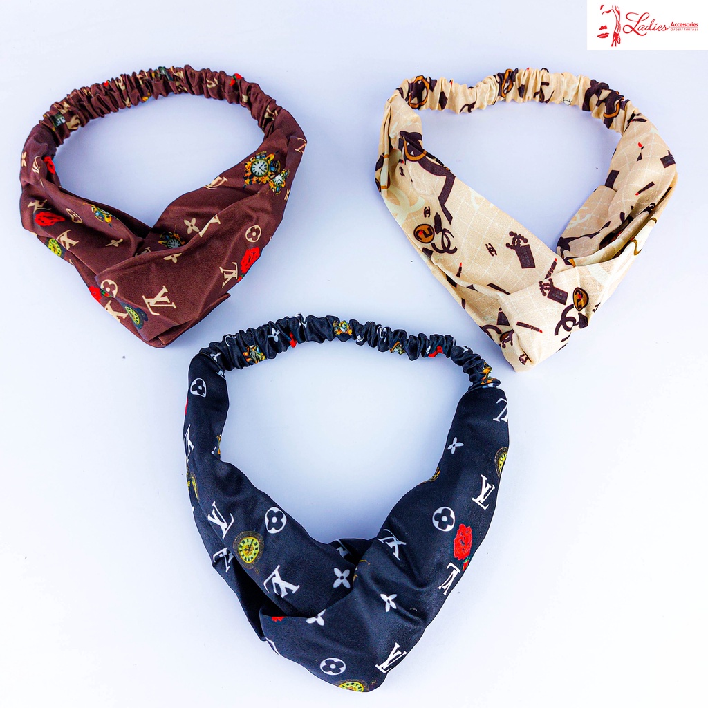 Bandana Kain Simpul Motif Huruf dan Karakter/Bando (BB 02)