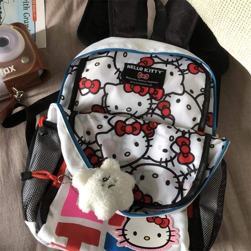 Sera Sanrio hellokitty tas sekolah kartun ransel wanita ransel kampus Mori niche liar pergi keluar ransel