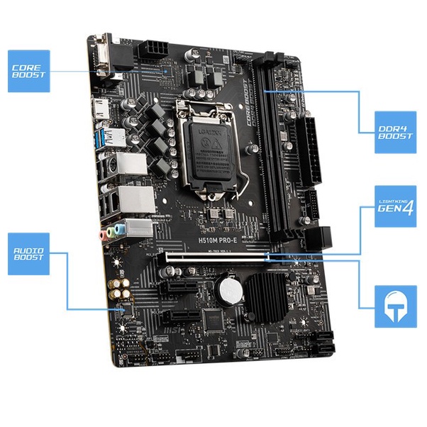 MSI H510M-PRO E (LGA1200, H510, DDR4, USB3.2, SATA3)