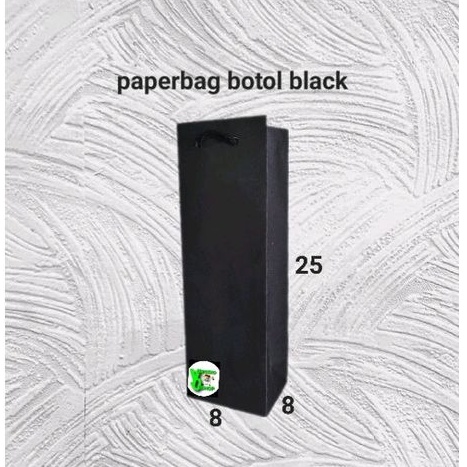 

paperbag botol black (8×7×25)