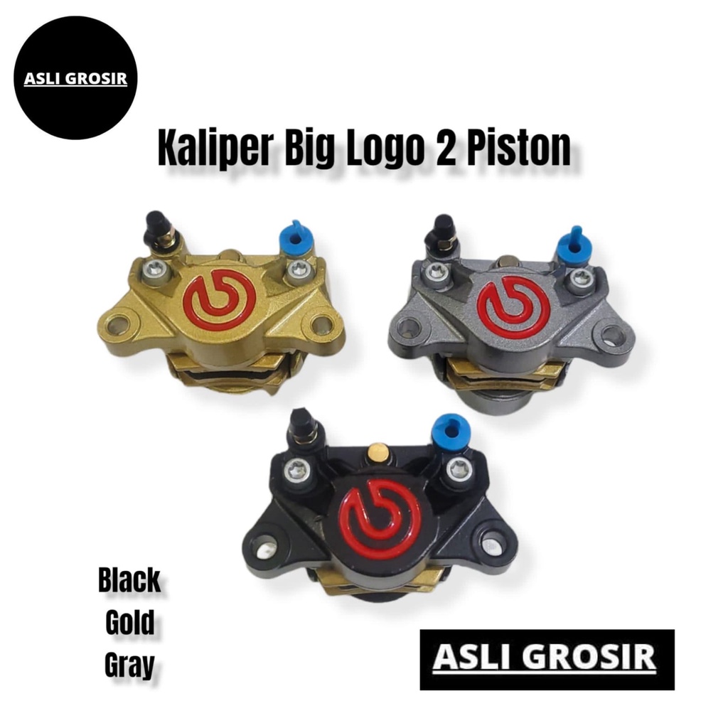 Kaliper Bremb0 2 piston Bahan Cc Big LOGO Standar Thailand 1 Pin SLIM