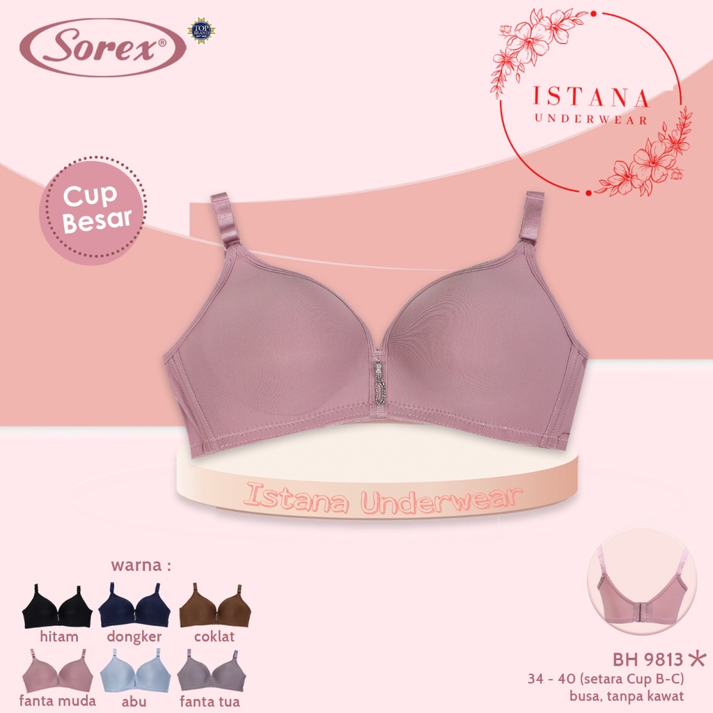 Bra sorex tanpa kawat / bh sorex lembut / BH WANITA PREMIUM QUALITY / BRA CUP BESAR BIG CUP