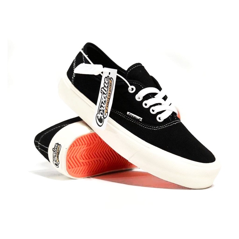 Sepatu Sneakers CorvalueFootwear Suddenly Black White Original Local Pride