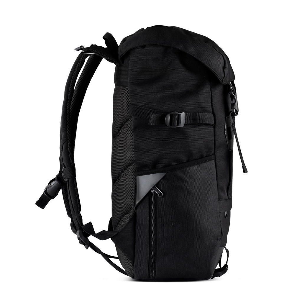 LIDDER BLACK ORIGINAL x ATVA Tas Ransel Casual Hitam Pria Daily Backpack Kuliah Kampus Kerja Kantor Sekolah SMA SMK Remaja Dewasa Tas Punggung Laptop Ukuran Besar 14 Inch Bagpack Distro Premium Outdoor Travel Traveling Bag Keren Terbaru Kekinian Branded