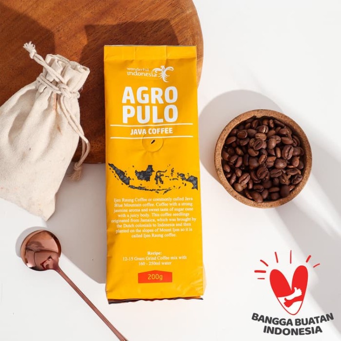 

KOPI AGRO PULO ARABICA JAVA IJEN RAUNG 200GR + WONDERFUL INDONESIA BAG