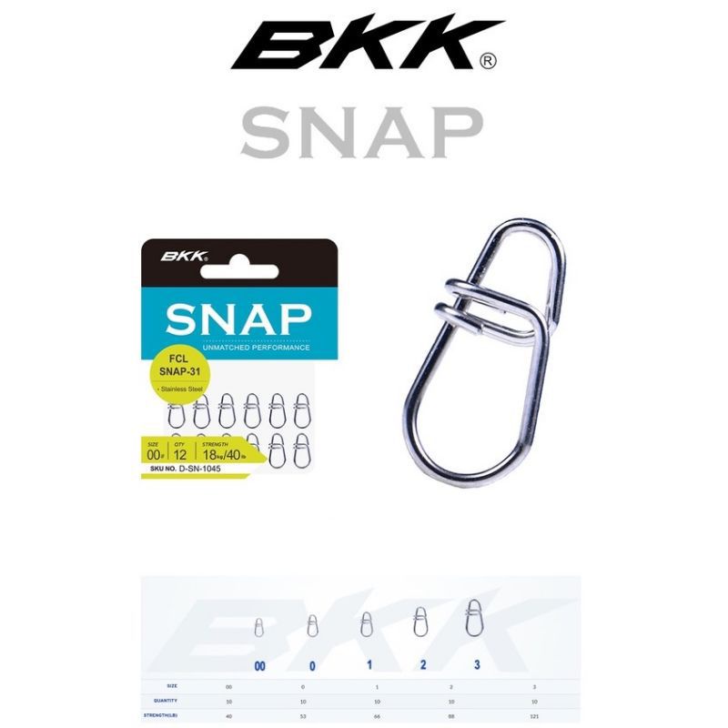 Aksesoris Pancing Snap BKK Bahan Stainless Steel Kuat