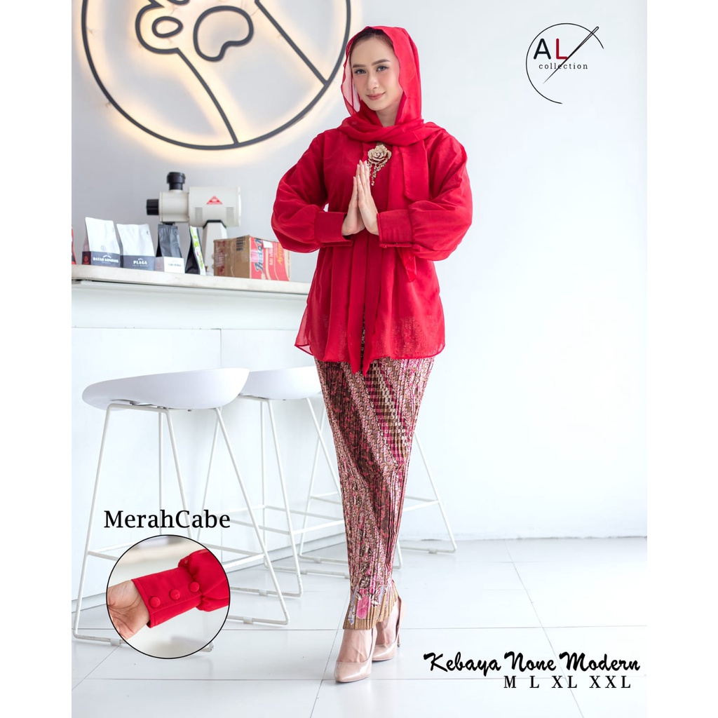 PROMO...Set Kebaya None Moderen Model Terbaru / Setelan Kebaya Betawi Kekinian / Kebaya Adat Terlaris