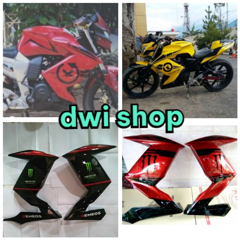Sayap Half Fairing FZ16 Yamaha Byson Karbu Model z250
