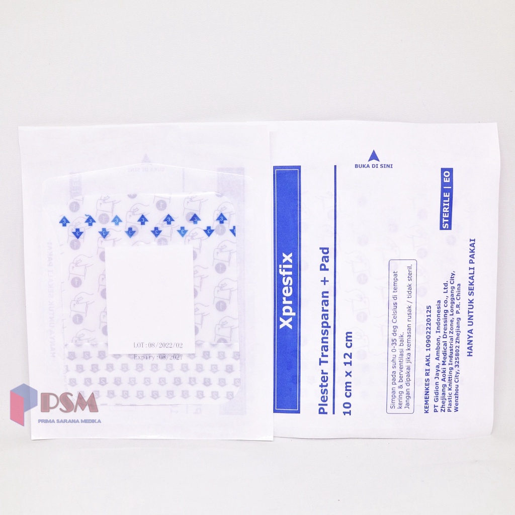 Xpresfix 10x12cm Plester Luka Operasi Anti Air Transparan+Pad Dermafix