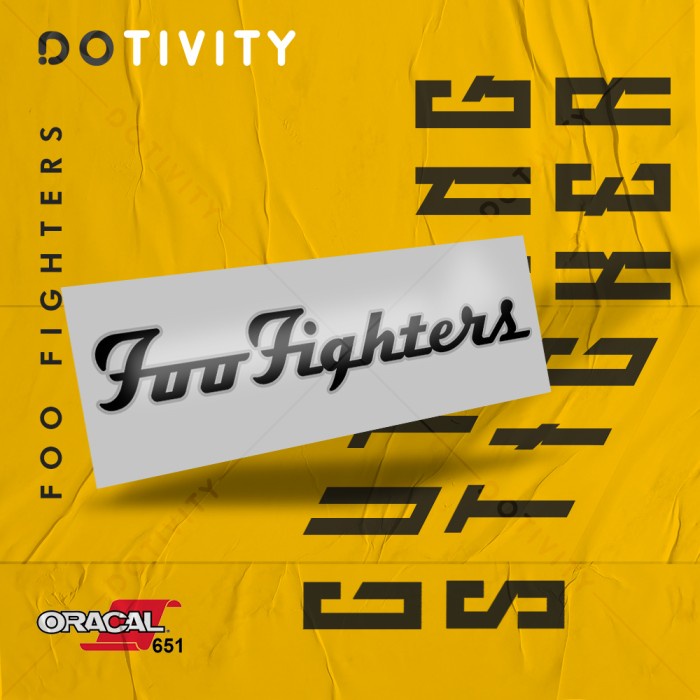 

Cutting Sticker FOO FIGHTERS V4